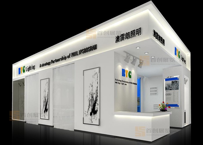 大型展台在设计和搭建都有一定的技巧<Br/>